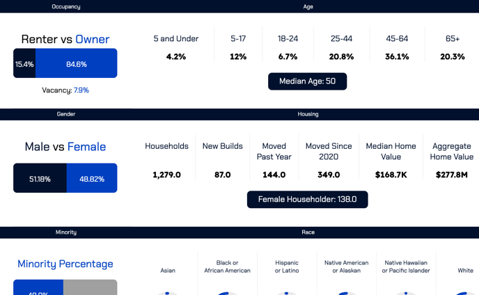 Social Impact Dashboards - Census Tracts - Drill Path Demographics